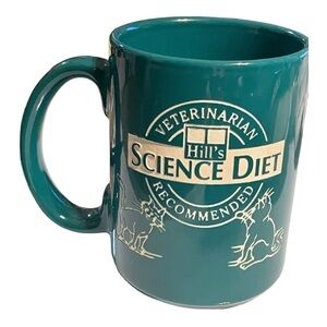 HILL’S Science Diet large teal mug.